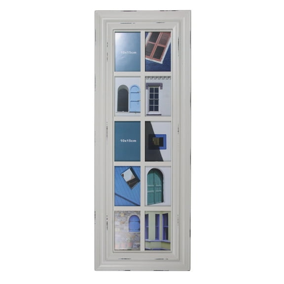 Northlight Weathered Mullions Window Pane Picture Collage - for 4" x 6" Photos - 35"