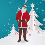 Northlight White and Red Santa Claus Mens Christmas Costume Set - Plus Size