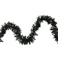 thumbnail image 1 of Northlight Wide Cut Shiny Tinsel Halloween Garland - 50' x 2.5" - Black - Unlit, 1 of 1
