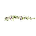 thumbnail image 1 of Northlight Artificial Wildflower and Berry Spring Garland, Purple, 5 ft, 1 of 5