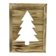 thumbnail image 1 of Northlight Wood Framed Christmas Tree Cut Out Wall Hanging Decoration - 13.75", 1 of 5