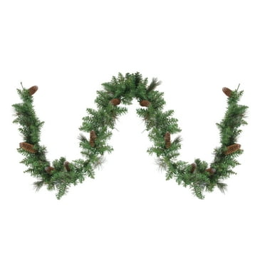 Northlight Yorkville Pine with Twigs and Pinecone Artificial Christmas Garland - 9' x 10" - Unlit