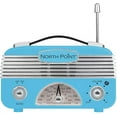 thumbnail image 1 of Northpoint AM/FM Portable Vintage Radio with Best Reception, Circa 1960's Design, 3 "AA" Battery Operated Radio, Tuning, Volume and On/Off Knob, Blue, 1 of 2