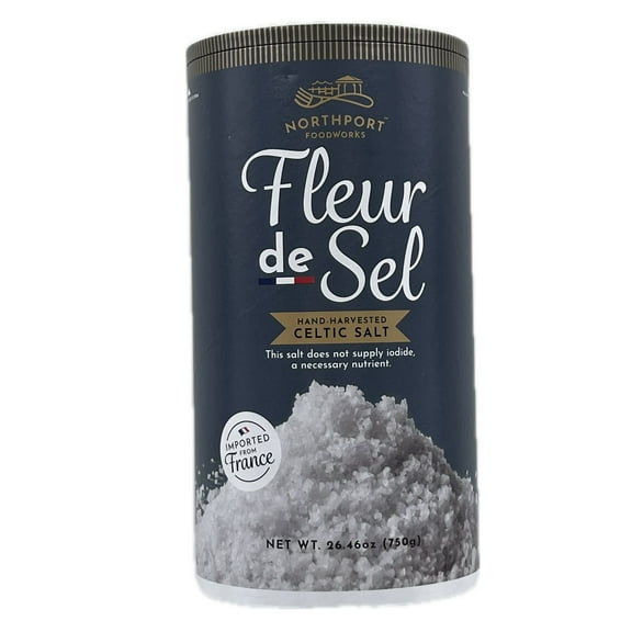 Northport Foodworks Fleur de Sel Hand-Harvested Celtic Salt, 26.46 Ounce