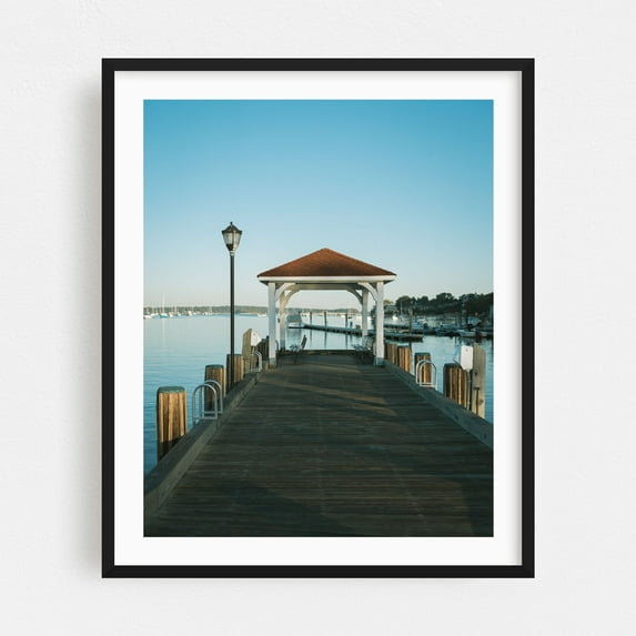 Northport Harbor - Northport New York Photography Black Framed Wall Art Print 30 x 40 inches
