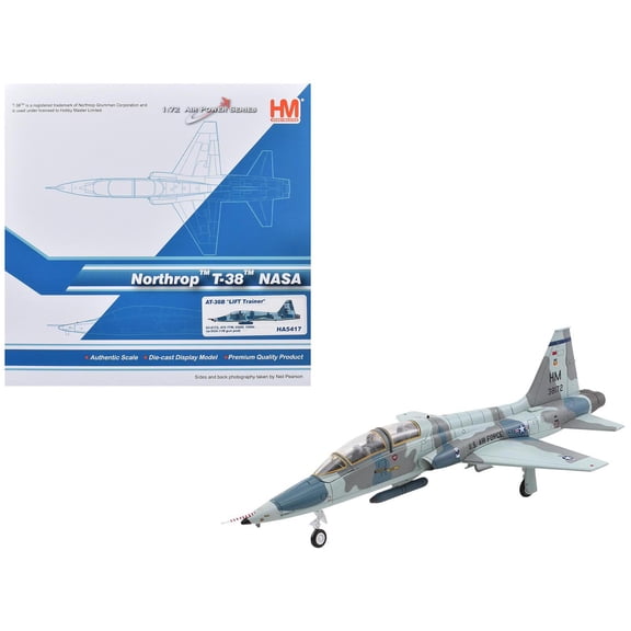 Northrop AT-38B Talon Aircraft "LIFT Trainer, NASA" (1980s) US Air Force "Air Power Series" 1/72 Diecast Model by Hobby Master