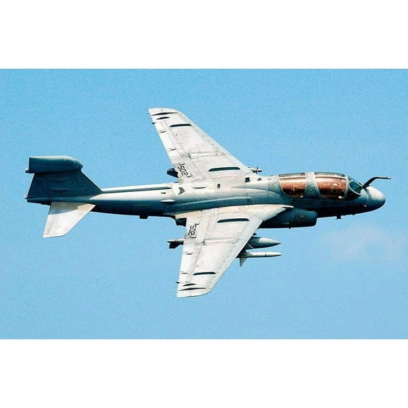 Northrop Grumman EA-6B Prowler U.S. Navy Aircraft Style -1 - 24x36 Inch Laminated Aviation Poster - Stunning Detail and Bold Colors