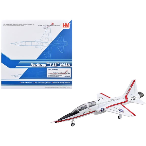 Northrop T-38A Talon Aircraft "US Naval Test Pilot School, NASA" (2005) US Navy 1/72 Diecast Model by Hobby Master