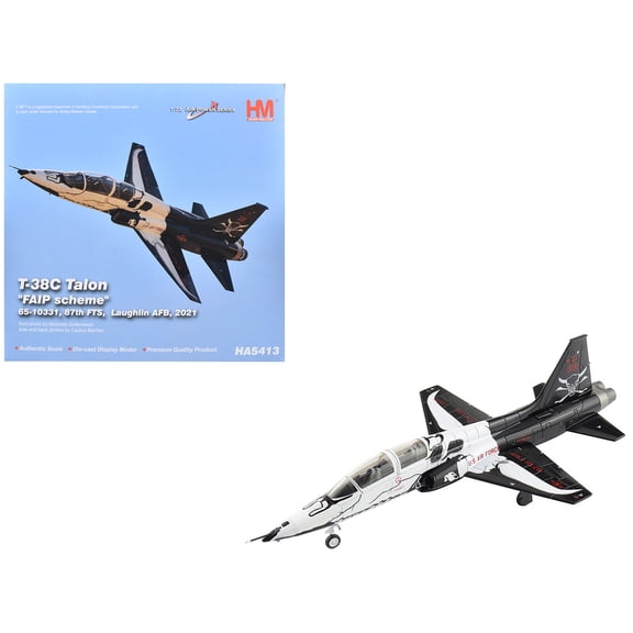 Northrop T-38C Talon Aircraft "65-10331 FAIP Scheme 87th FTS Laughlin AFB" (2021) United States Air Force "Air Power Series" 1/72 Diecast Model by Hobby Master