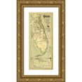 thumbnail image 1 of Northrup 12x24 Gold Ornate Wood Framed with Double Matting Museum Art Print Titled - Florida Railway Connections - Northrup 1893, 1 of 4