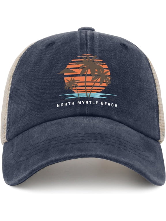 Norths Myrtle Beach Hat Trucker Hat Men Trendy Mesh Cap for Summer