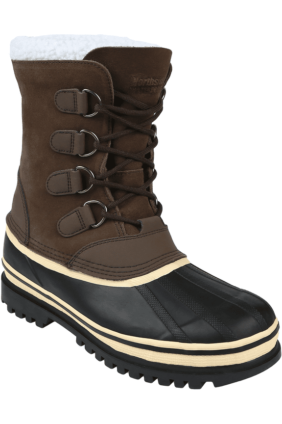 Back Country Insulated Waterproof Winter Boots for Men - Brown - 14M