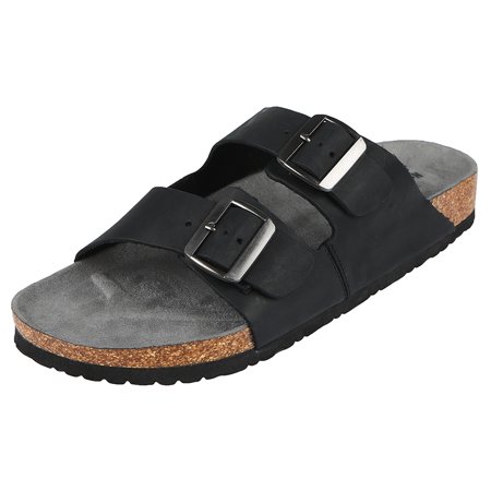 Northside Mens Raegan Leather Strap Cork Sandal