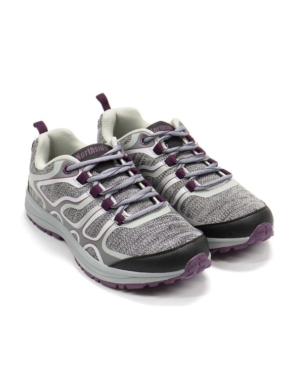 Women's Trillium Low Hiking Shoes, Black \ Berry,8 M US