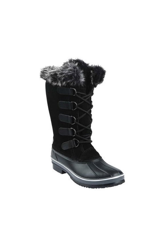Womens Kathmandu Waterproof Insulated Leather Tall Winter Snow Boot