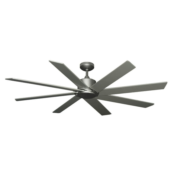 Northstar 60 in. Brushed Nickel BN-1 Ceiling Fan with LED Light and Remote Control