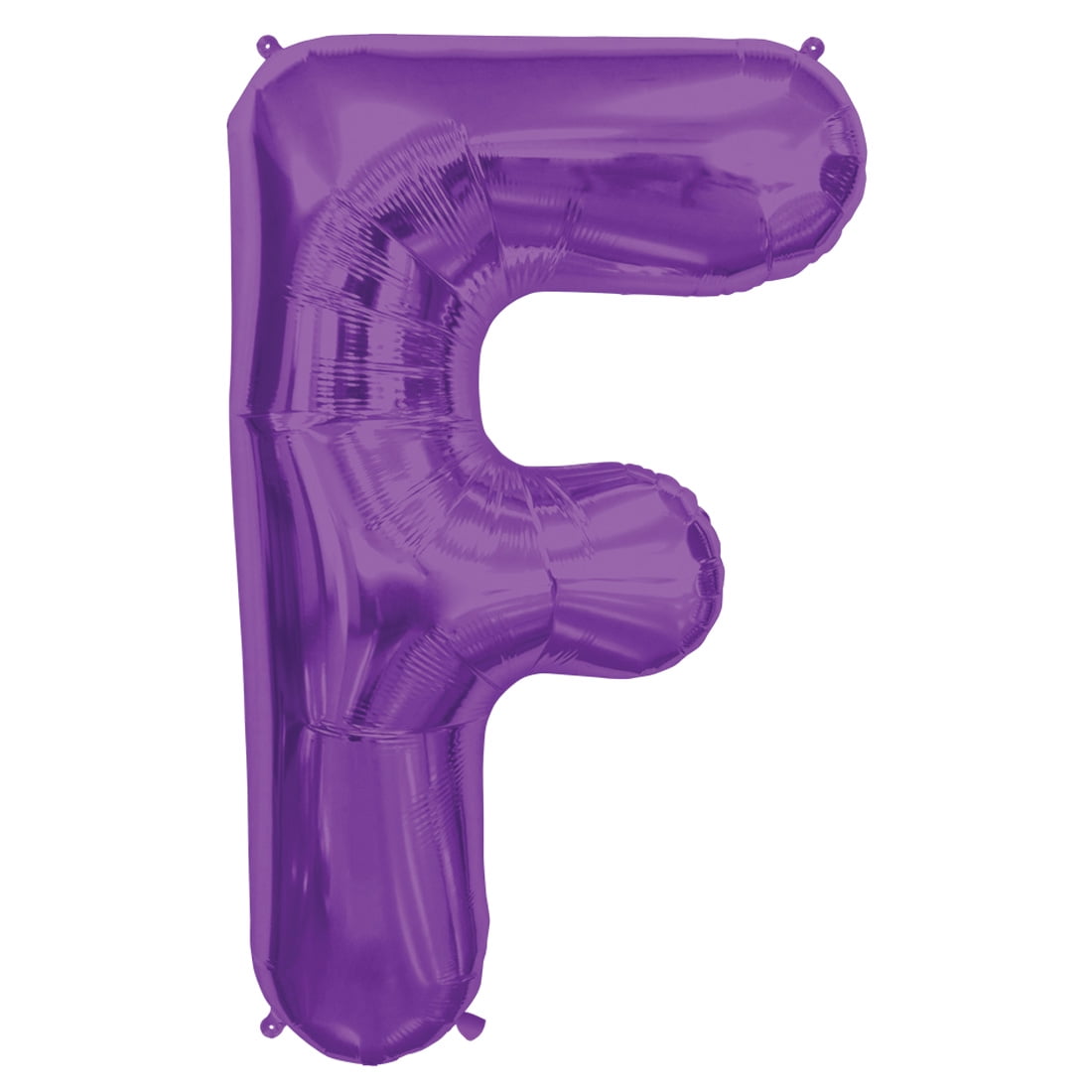 Northstar Alphabet Letter F Shape Solid Jumbo Helium 34" Foil Balloon, Purple