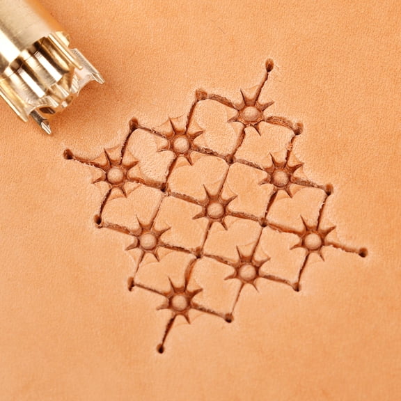 Northstar Box Leather Embossing Stamp, Premium Brass Carving Tool for Unique Handcrafted Leather Goods