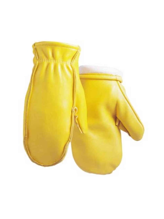 Men's Elkskin Chopper Mitten Glove 100G Thinsulate Lined Tan (L)