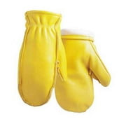 Northstar Mens Elkskin Chopper Mitten Glove 100G Thinsulate Lined Tan S