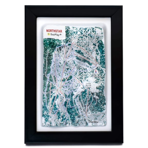 Northstar Ski Resort 3D Raised Relief Map