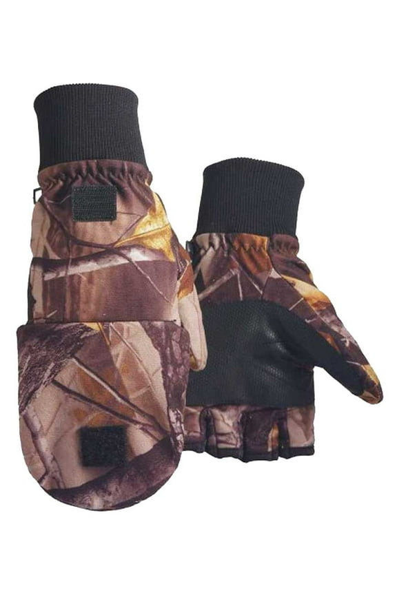 Northstar Unisex Water Resistant Thinsulate Camo Flip Top Convertible Gloves