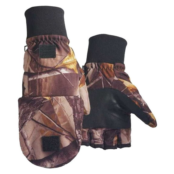 Northstar Unisex Water Resistant Thinsulate Camo Flip Top Convertible Gloves