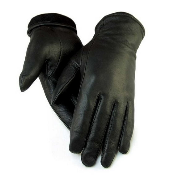 Northstar Women's Black Full Deerskin Dress Glove Fleece Lined 3" Cuff 411B