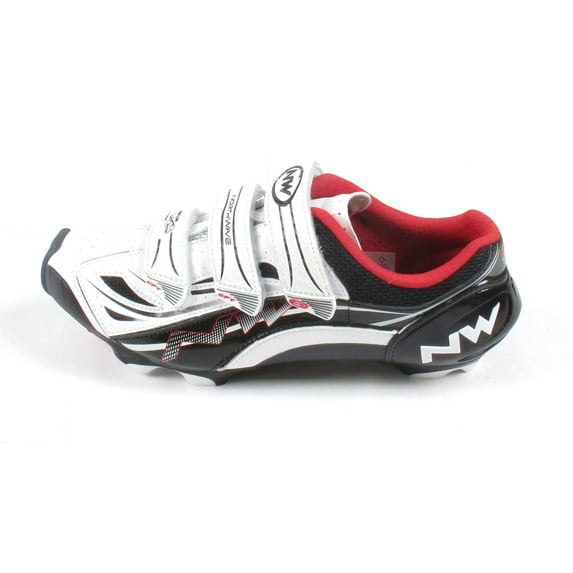 Northwave Rebel R3 Black White Mountain Bike Shoe Size 39.5 Shimano SPD