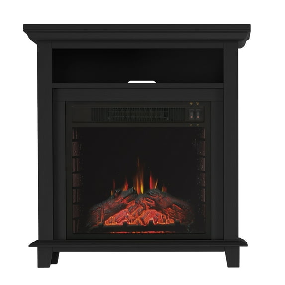 Northwest 29-inch Electric Fireplace TV Stand with Faux Logs and LED Flames