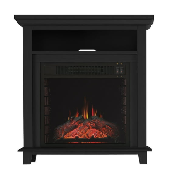 Northwest 29-inch Electric Fireplace TV Stand with Faux Logs and LED Flames