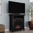thumbnail image 1 of Northwest 29-inch Electric Fireplace TV Stand with Faux Logs and LED Flames, 1 of 7