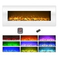 thumbnail image 1 of Northwest 50-inch Electric Fireplace - Heat-Free Wall-Mounted Decor (White), 1 of 9