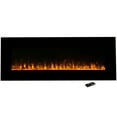 thumbnail image 1 of Northwest 54-inch Modern Wall-Mount Electric Fireplace with Remote (Black), 1 of 9