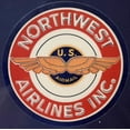 thumbnail image 1 of Northwest Airlines/U.S. Airmail Reproduction Luggage Label DEC-0183-R, 1 of 3