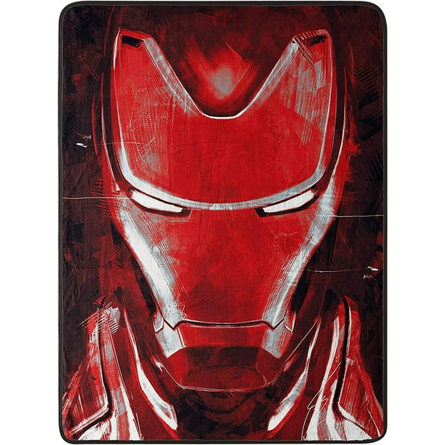 Northwest Avengers Micro Raschel Throw Blanket, 46" x 60", Iron Man's