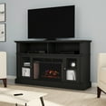 thumbnail image 1 of Northwest Electric Fireplace TV Stand for TVs up to 59", Black, 1 of 8