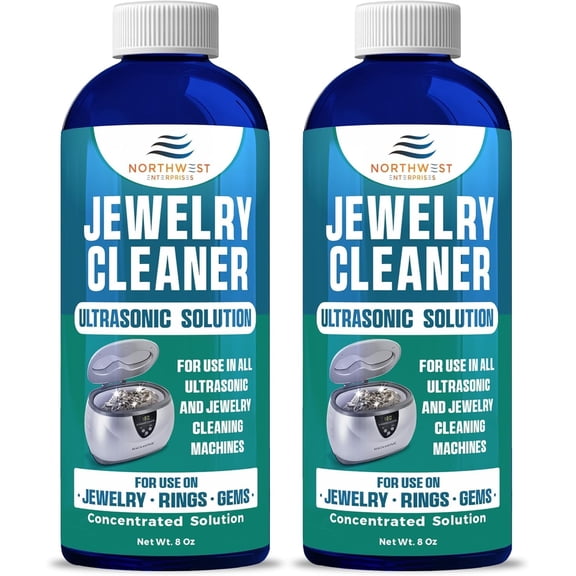 Northwest Enterprises Jewelry Cleaner, Ultrasonic Jewelry Cleaner Solution (16 Ounces)