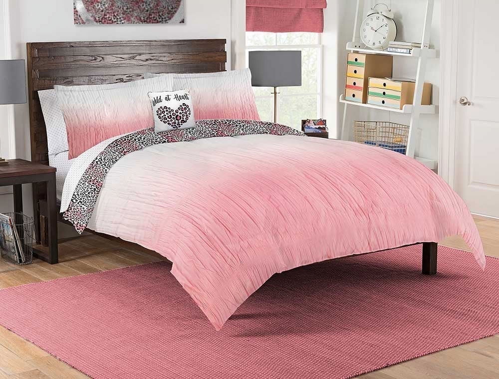 Wild at Heart Bed in a Bag Set, Full Size, Multicolor, 100% Polyester, 8-Piece Set