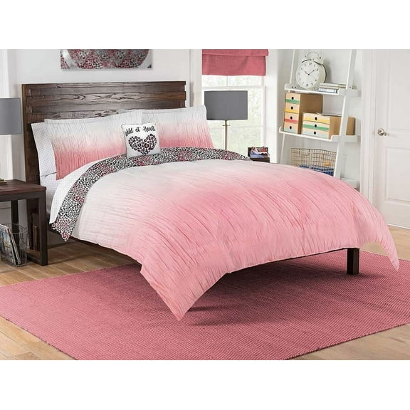 Wild at Heart Bed in a Bag Set, Full Size, Multicolor, 100% Polyester, 8-Piece Set