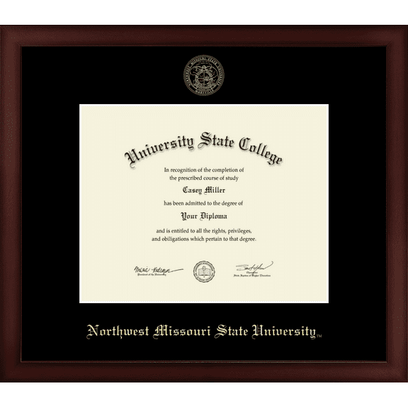Northwest Missouri State University Diploma Frame, Document Size 10" x 8"