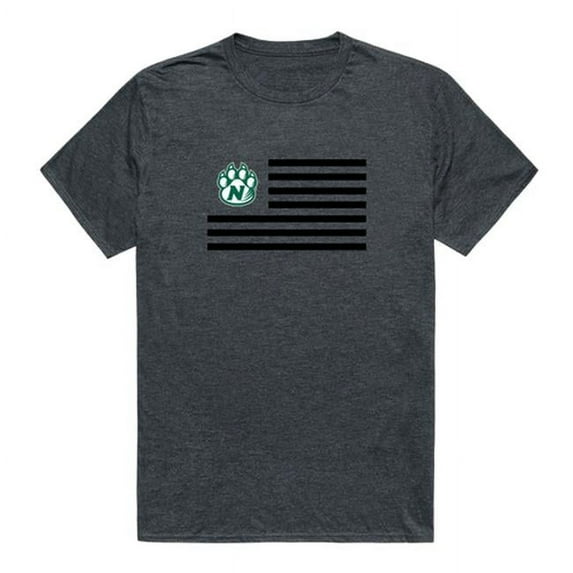 Northwest Missouri State University Flag Short Sleeve T-Shirt, Heather Charcoal - Extra Large