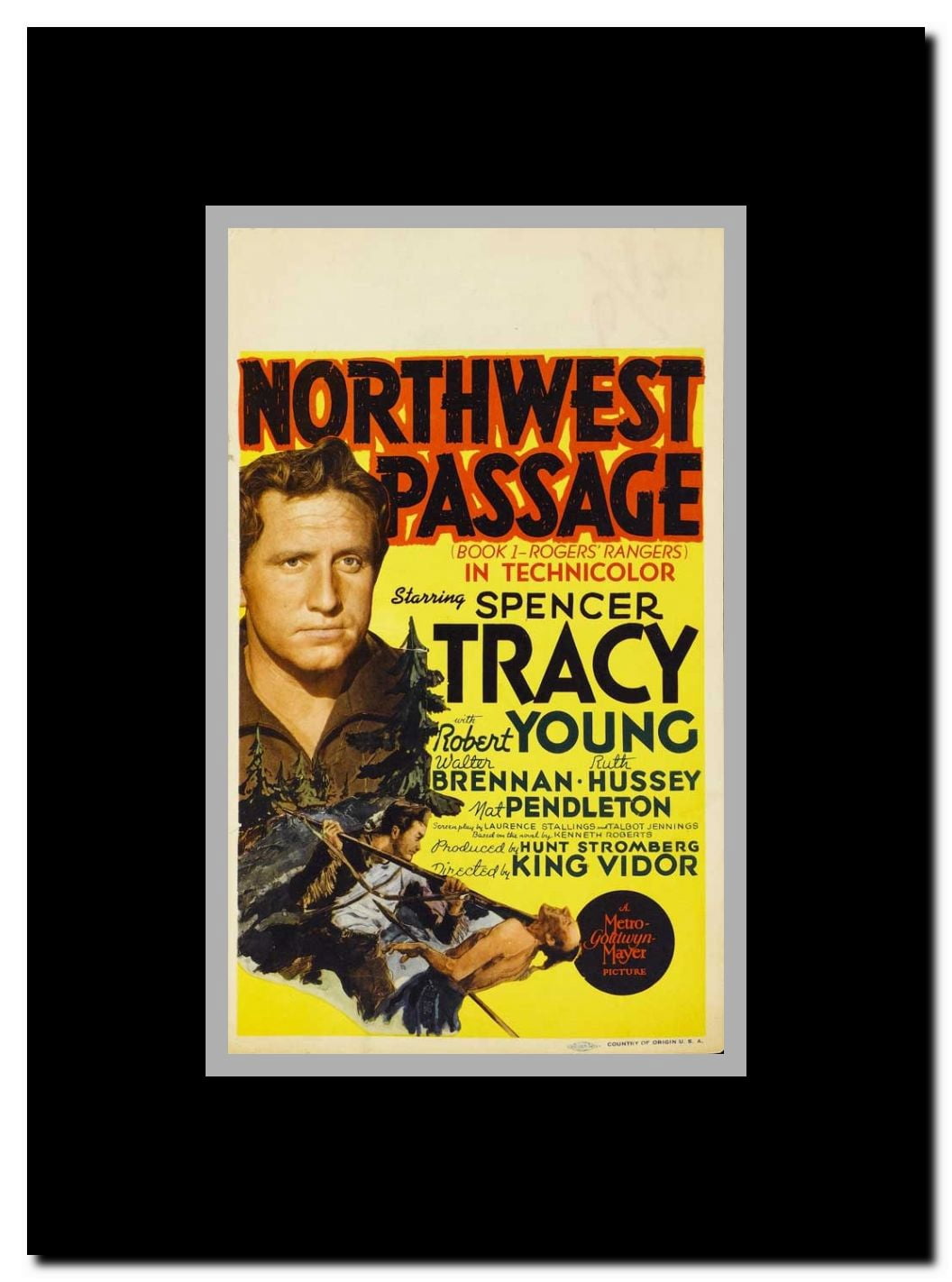 Northwest Passage Framed Movie Poster