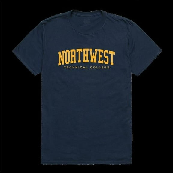 Northwest Technical College Hawks T-Shirt, Navy - Medium