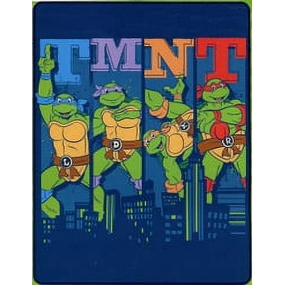 Northwest Teenage Mutant Ninja Turtles City Lights Silk Touch Throw, 40” x 50”