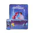 thumbnail image 1 of Northwest The Little Mermaid Ariel Prince Eric Flounder Micro Raschel Throw, 50" x 60", 1 of 3