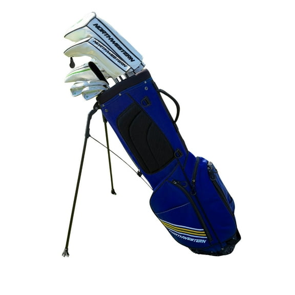 Northwestern Golf Men's Thunderbird Full Set (Stiff) – Navy Blue – Complete Golf Club Set with Stand Bag