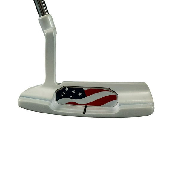 Northwestern Golf Stars & Stripes Putter   34", White | Milled Face Stainless Steel Putter with Oversized Grip Supporting Folds of Honor