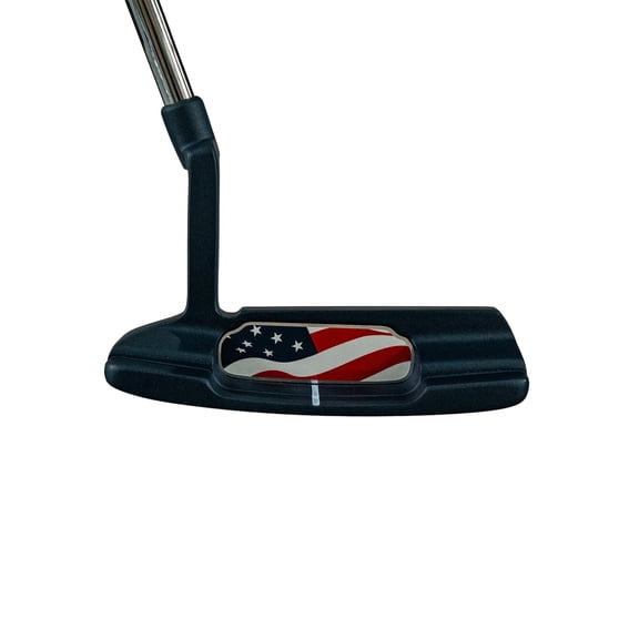 Northwestern Golf Stars & Stripes Putter 35", Navy Blue | Milled Face Stainless Steel Putter with Oversized Grip Supporting Folds of Honor