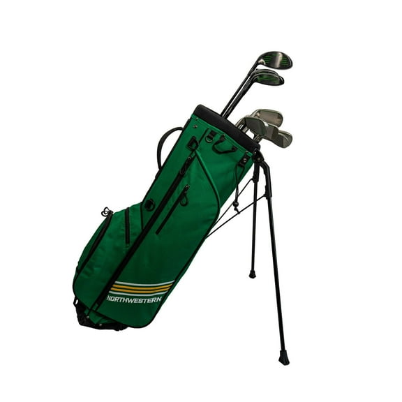 Northwestern Golf Thunderbird Golf Bag – Lightweight 4-Way Divider Stand Bag - Green